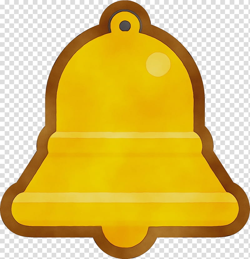 yellow bell plastic, Watercolor, Paint, Wet Ink transparent background PNG clipart