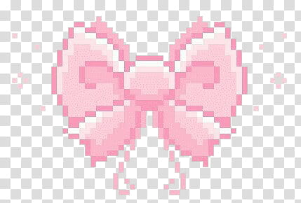 , pink ribbon pixel art transparent background PNG clipart