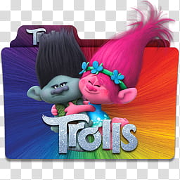 Trolls  Folder Icon Mega , Trolls_x, Trolls folder icon transparent background PNG clipart