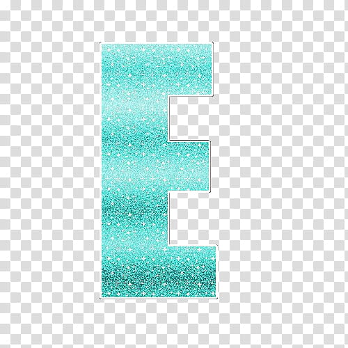 Letras con Glitter Celeste transparent background PNG clipart