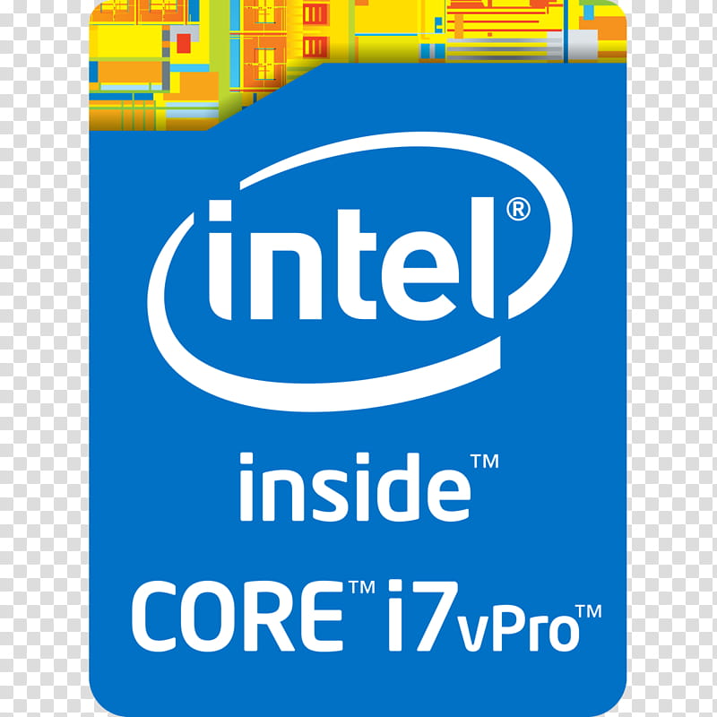 Original Logo v  Intel Inside Core i vPro transparent background PNG clipart