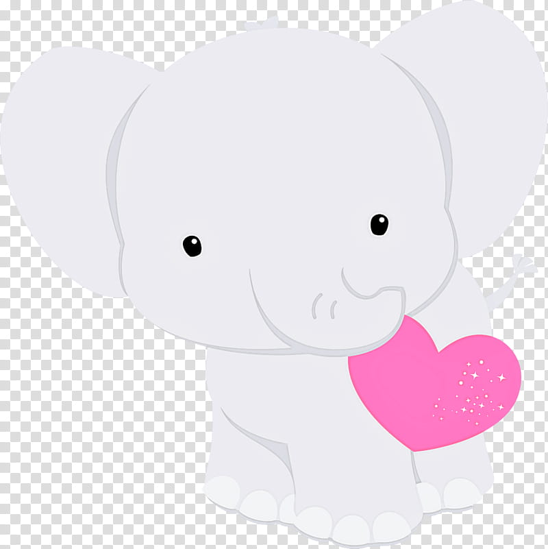 Teddy bear, Elephant, Cartoon, Pink, Elephants And Mammoths, Heart, Stuffed Toy, Love transparent background PNG clipart