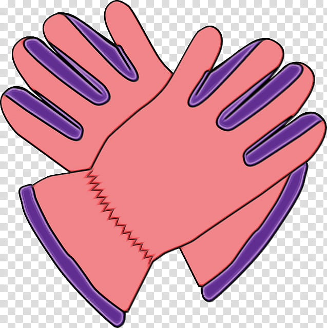 Garden Gloves Clothing Safety Gloves Transparency, Watercolor, Paint, Wet Ink, Mitten, Personal Protective Equipment, Sports Gear, Finger transparent background PNG clipart