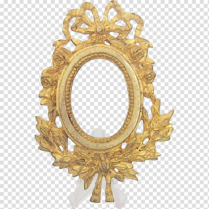 Background Design Frame, Frames, Mirror, Interior Design, Oval, Brass, Antique, Metal transparent background PNG clipart