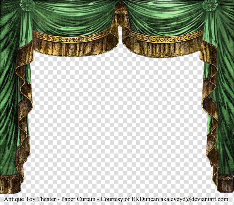 Paper Theater Curtain Emerald, green and brown curtain transparent background PNG clipart