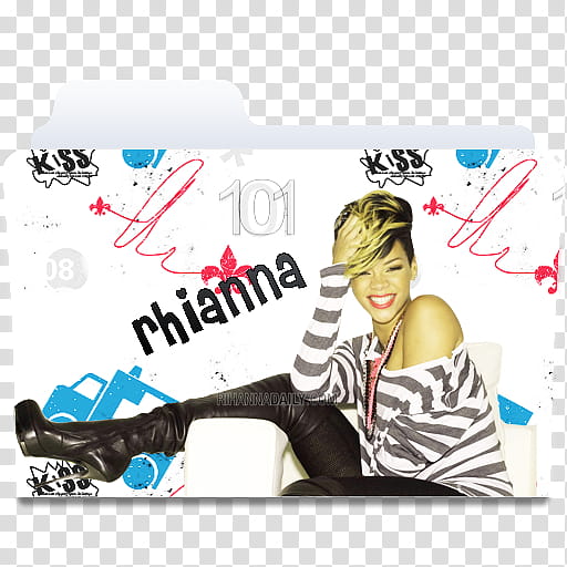 NEW Folder of singers, Rhianna icon folder transparent background PNG clipart