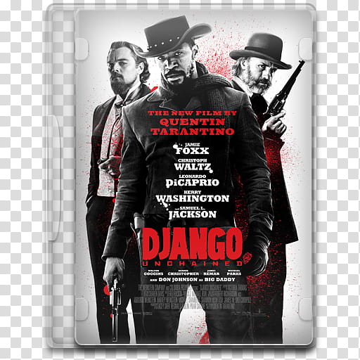 Movie Icon , Django Unchained, DJanco Unchained DVD case transparent background PNG clipart