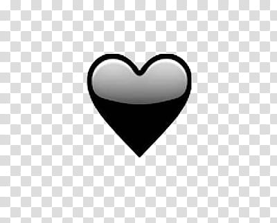 OO WATCHERS, black heart transparent background PNG clipart