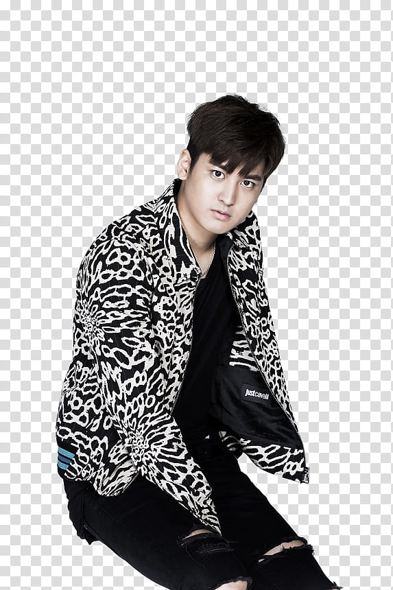 iKON T Site P, man in black jacket sitting transparent background PNG clipart