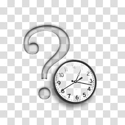 Sphere   , question mark and analog clock raster art transparent background PNG clipart