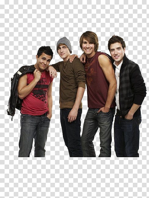 four-member boy band transparent background PNG clipart