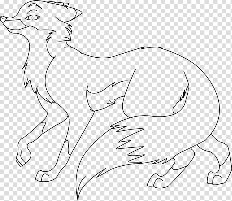 Free Fox Lineart, fox art transparent background PNG clipart