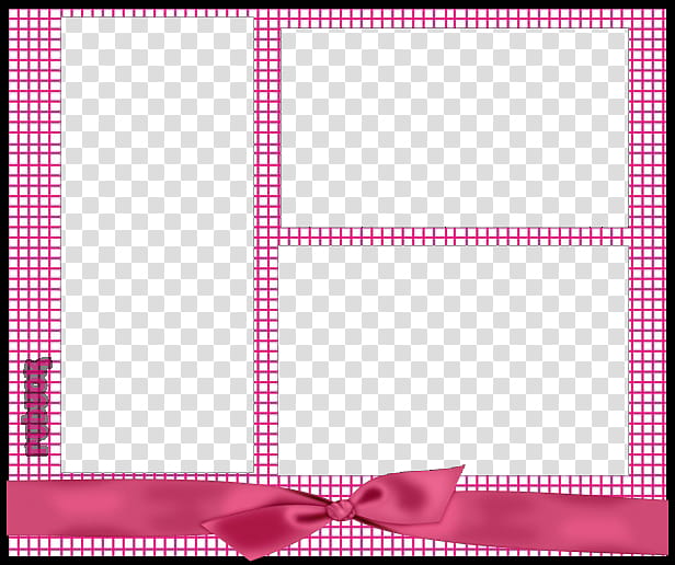 TEXTURAS, pink and white bow collage border transparent background PNG clipart
