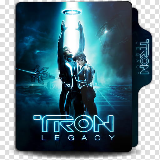 Movies Under  Folder Icon , Tron Legacy transparent background PNG clipart