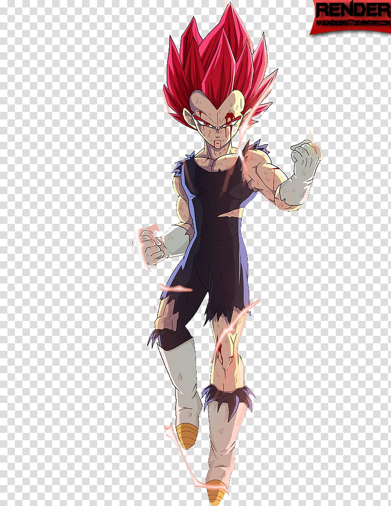 Vegeta SSJ GOD Render transparent background PNG clipart