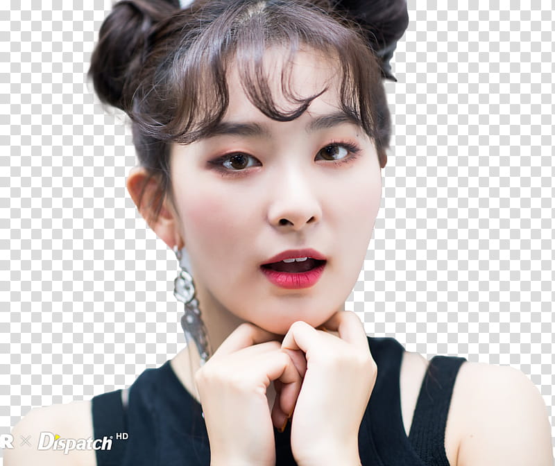 Seulgi Red Velvet NAVER, woman staring at camera transparent background PNG clipart