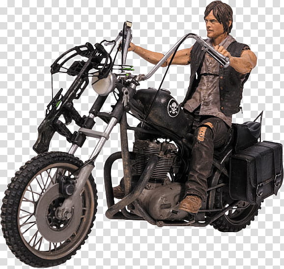 Daryl Dixon With Chopper  transparent background PNG clipart