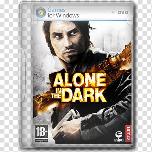 Game Icons , Alone-in-the-Dark, Alone in the dark Games for Windows PC DVD case transparent background PNG clipart