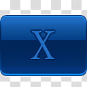 Verglas Icon Set  Oxygen, X, blue background with letter X text overlay transparent background PNG clipart