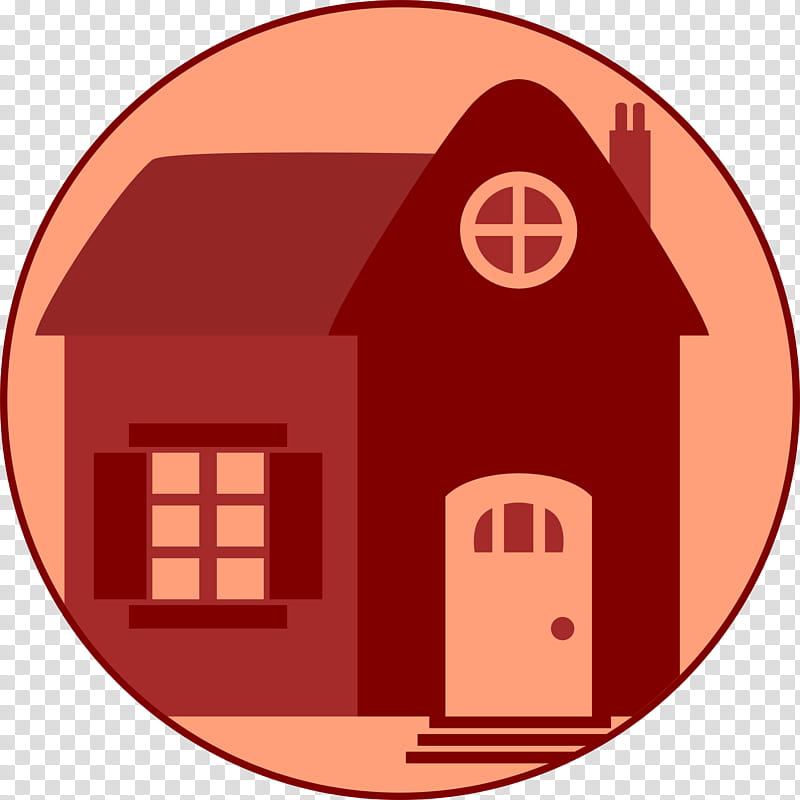 Building, House, Red, Line, Material Property, Roof, Circle, Barn transparent background PNG clipart