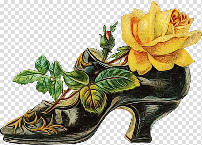 Flowers, Shoe, Vintage Clothing, Victorian Era, Boot, Highheeled Shoe, Antique, Flower Bouquet transparent background PNG clipart
