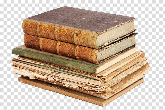 Vintage, pile of books transparent background PNG clipart