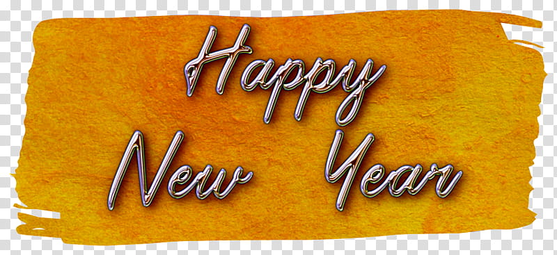 Banner Happy New Year transparent background PNG clipart