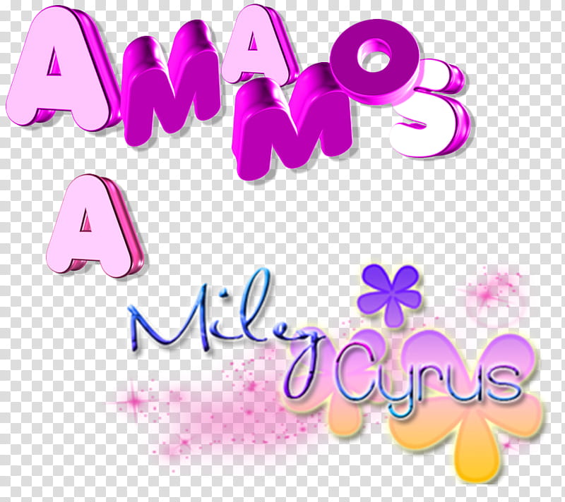 Amamos a Miley Cyrus transparent background PNG clipart
