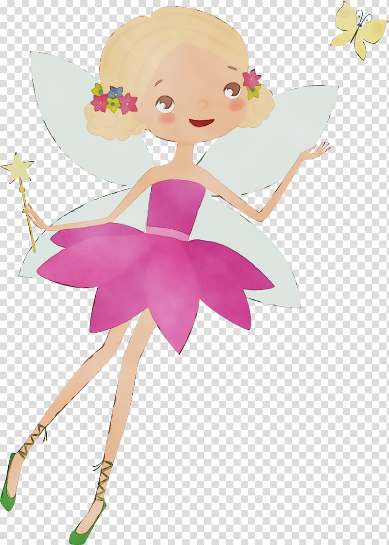 ballet dancer fictional character costume angel, Watercolor, Paint, Wet Ink, Plant, Mythical Creature, Ballet Flat transparent background PNG clipart