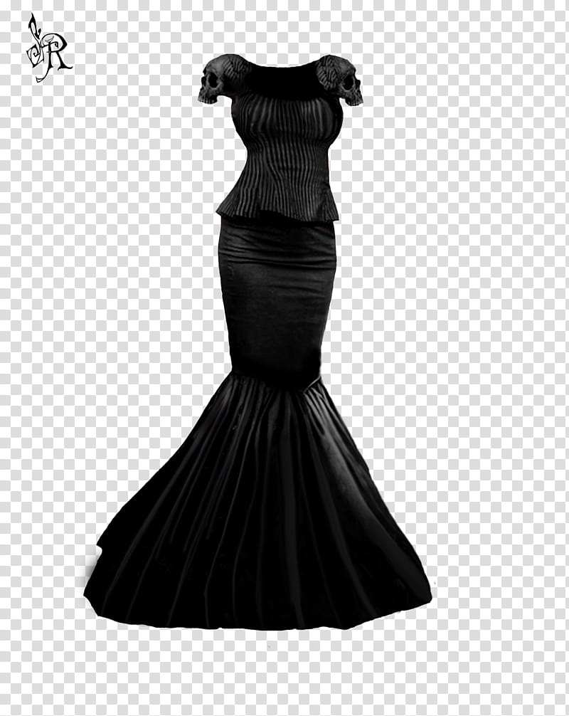 Miss Fortune dress, black dress transparent background PNG clipart