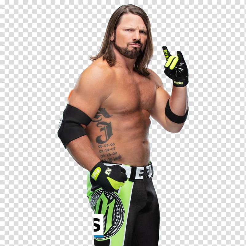 AJ Styles  render transparent background PNG clipart