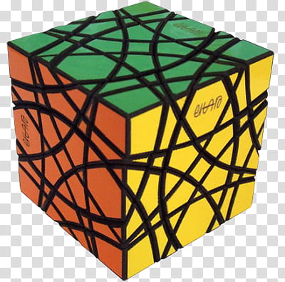 MAGIC CUBE, orange, green, and yellow rubik's cube transparent background PNG clipart