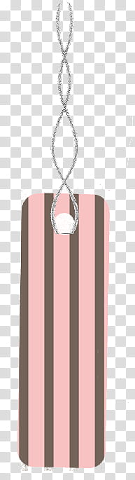 Colgantitos, pink and brown striped tag transparent background PNG clipart