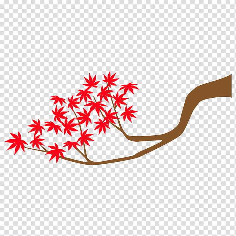 maple branch maple leaves autumn tree, Fall, Red, Leaf, Plant, Flower transparent background PNG clipart