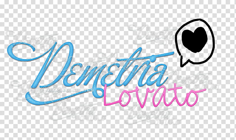 Texto Demetria Lovato transparent background PNG clipart