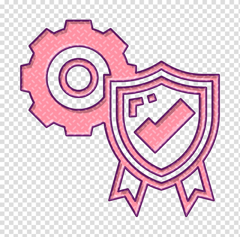 Quality assurance icon Seal icon Agile Methodology icon, Pink, Line, Symbol, Logo transparent background PNG clipart