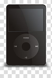 ipod dock icons various color, ipod-preto, black iPod classic transparent background PNG clipart