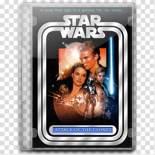 DVD  Star Wars Episode  Attack Of The Clo, Star Wars II Attack Of The Clones  icon transparent background PNG clipart