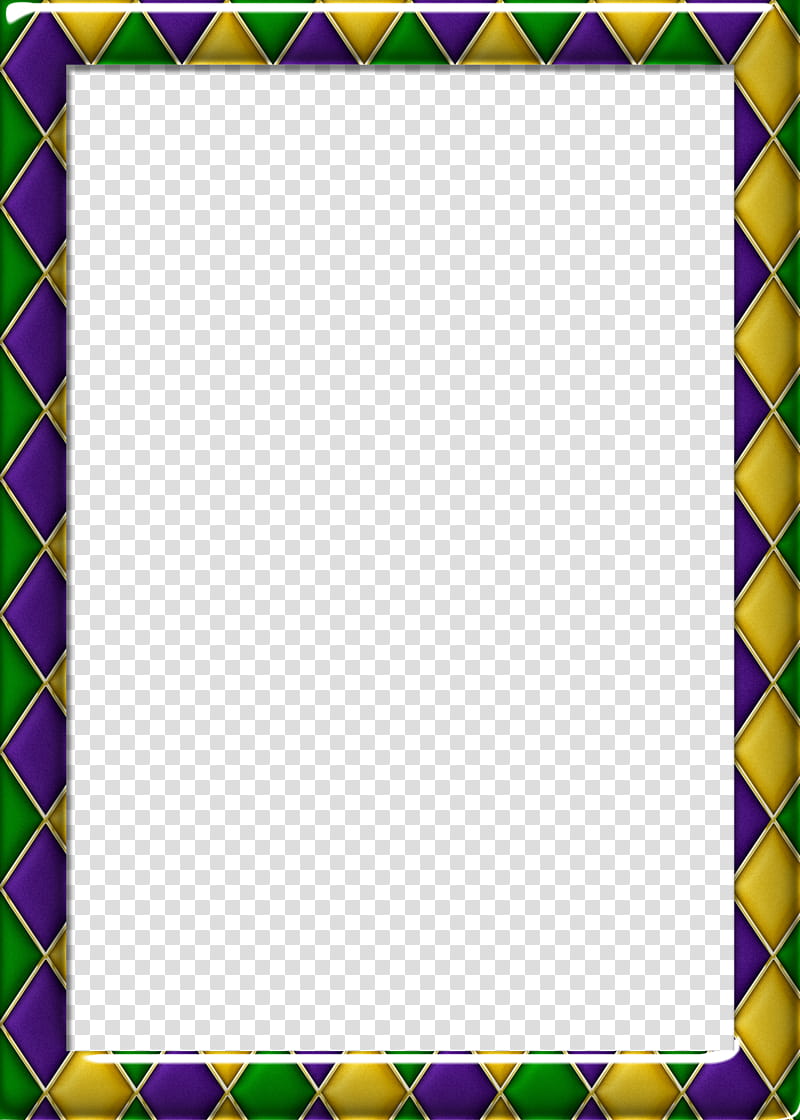 FREE x Harlequin Pattern  Mardi Gras Frame, rectangular multicolored frame transparent background PNG clipart