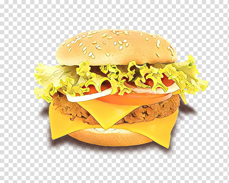 Hamburger, Cartoon, Food, Fast Food, Cheeseburger, Original Chicken Sandwich, Veggie Burger, Junk Food transparent background PNG clipart