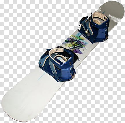 SNOW and SKATE, white-snowboard-with-bindings icon transparent background PNG clipart