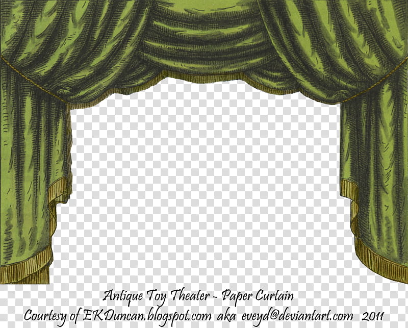 Green Toy Theater Curtain , green curtain with valance illustration transparent background PNG clipart