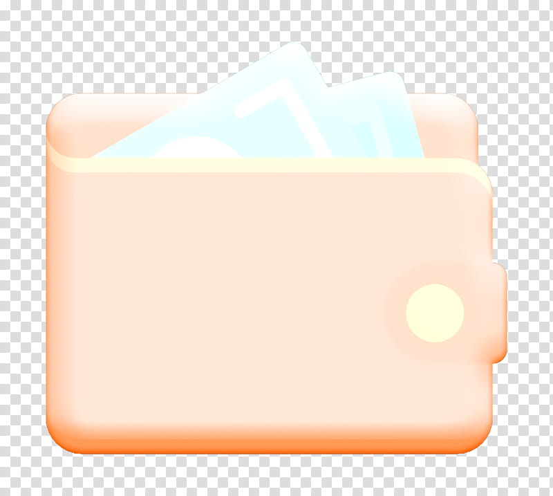 Wallet icon Basic Flat Icons icon, Orange, Yellow, Text, Rectangle, Line, Material Property, Square transparent background PNG clipart