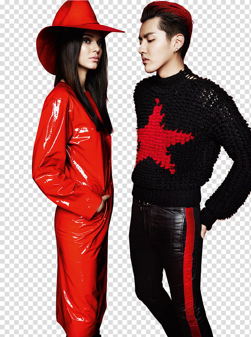 KRIS WU KENDALL JENNER transparent background PNG clipart