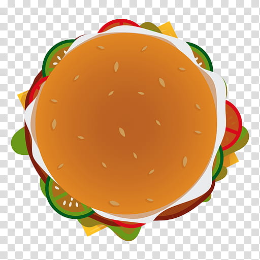 Orange, Cheeseburger, Food, Plate, Dishware, Hamburger transparent background PNG clipart