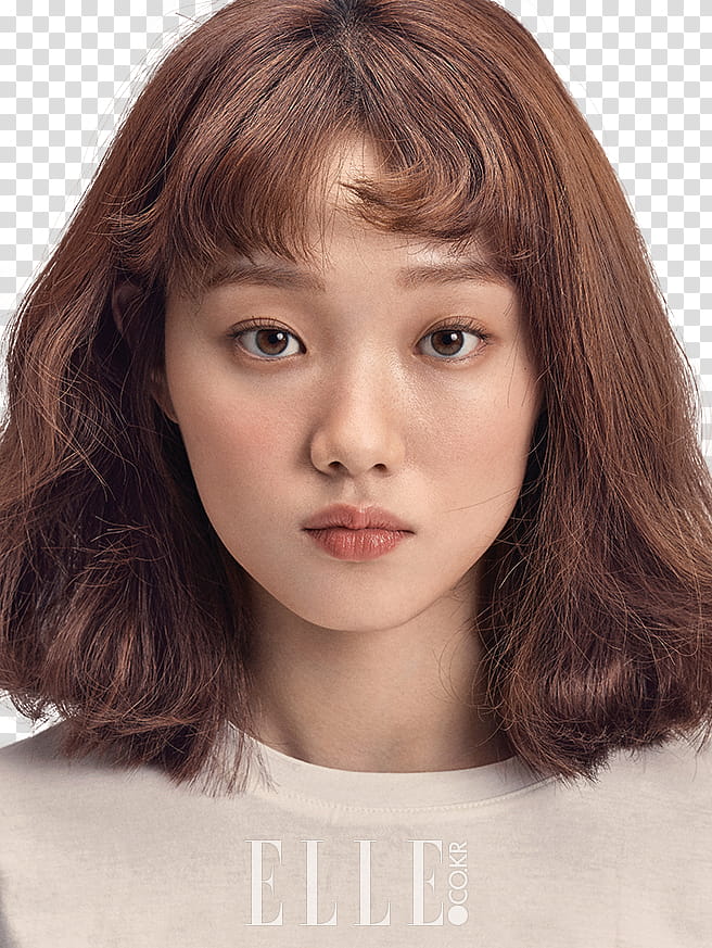 Lee Sung Kyung Elle Magazine, woman wearing white Elle apparel transparent background PNG clipart