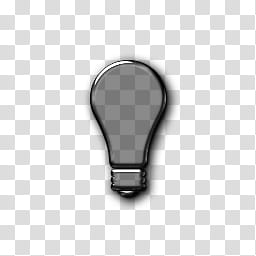 Glass Layer Styles Psd Icons Light Bulb Copy Black Bulb Illustration Transparent Background Png Clipart Hiclipart