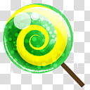 , green and yellow lolipop transparent background PNG clipart