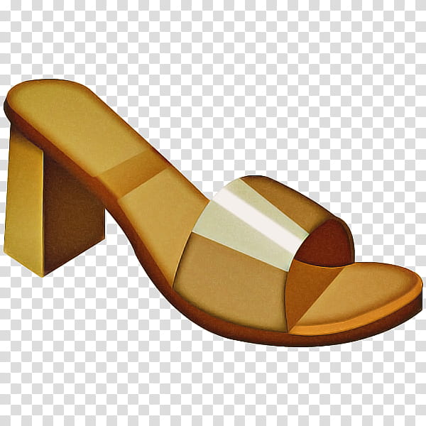footwear sandal tan brown yellow, Beige, Shoe, Slipper, Leather transparent background PNG clipart