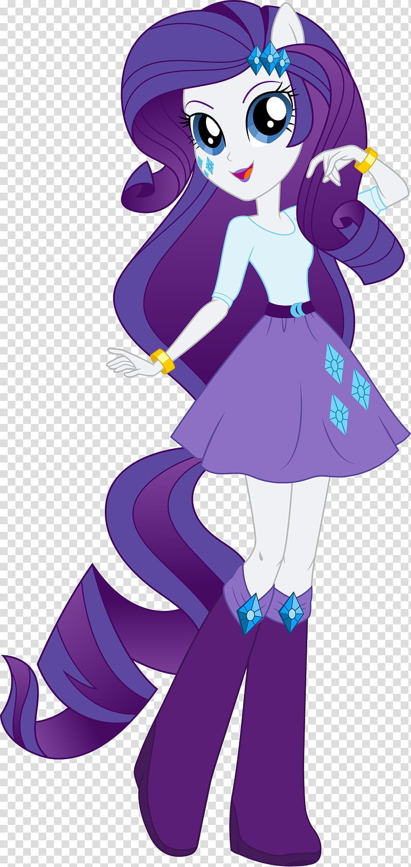 Anthro EQG Rarity transparent background PNG clipart